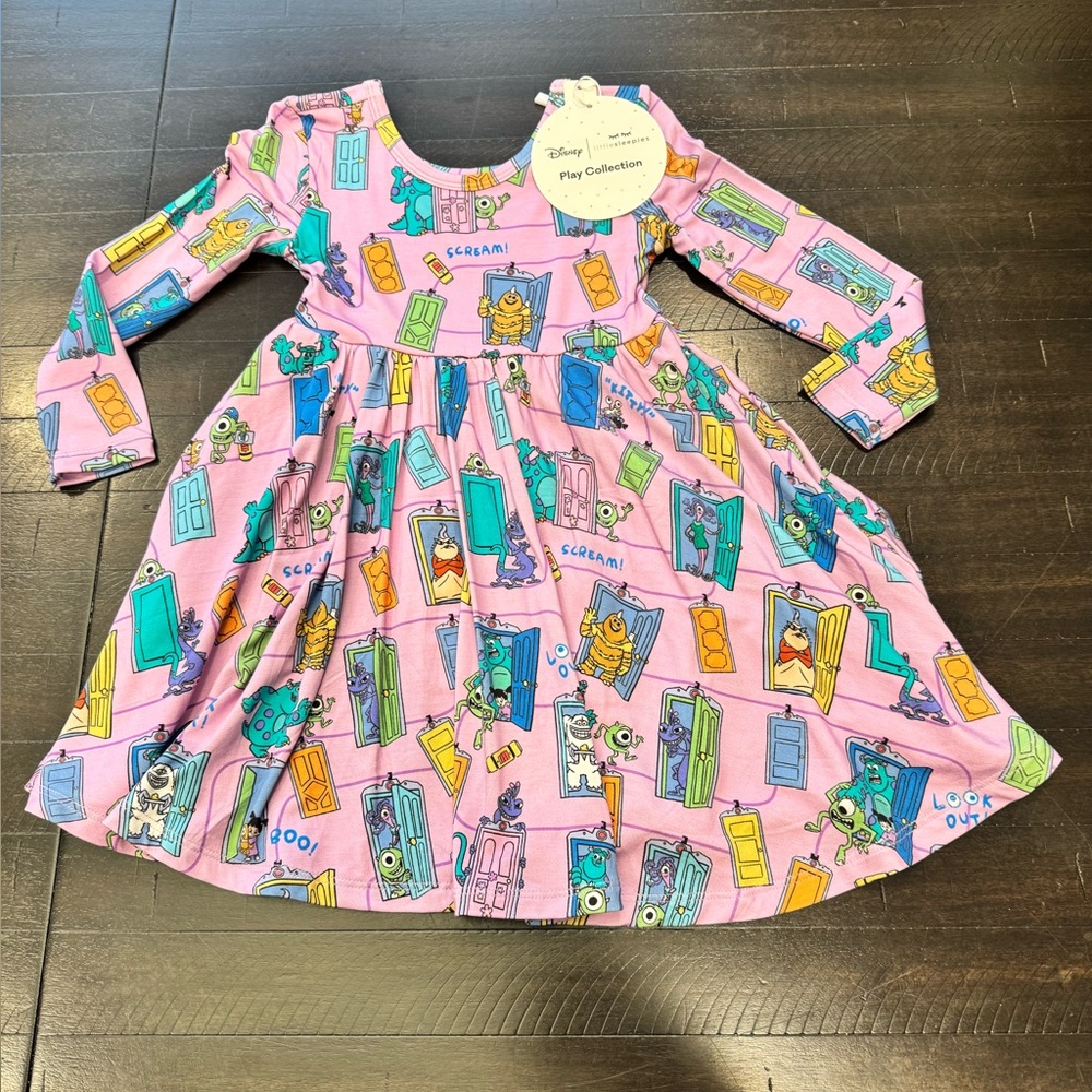 Little Sleepies NWT Disney Monsters Inc. Scream Team Twirl Size 2T